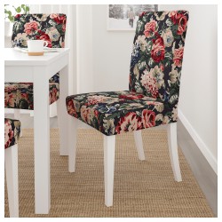 Фото1.Крісло з чохлом, білий, Lingbo різнобарвний HENRIKSDAL IKEA 692.861.04